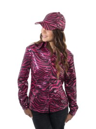 HEMD TIGER ROSA PAILLETTEN FRAU S