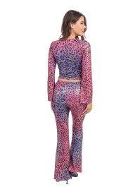 SET LEOPARD ROSA UND VIOLETT FRAU M