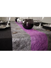 CHEMIN DE TABLE BRILLANCE ARGENT 30CM X 10M