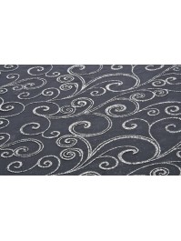 TISCHLÄUFER ORGANZA NOIR/ARGENT 36CM X 5M