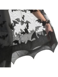 CAPE A CAPUCHE CHAUVE-SOURIS NOIR TU - 78CM