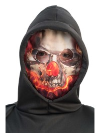 FIRE SKULL COSTUME 2 PIECES ONE SIZE KID