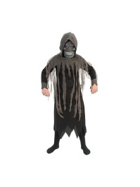 SKULL COSTUME WITH MASK 3 PIECES 140CM