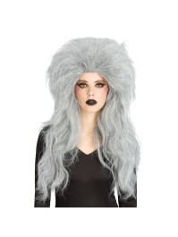 PERRUQUE DE SORCIERE CHEVEUX GRIS 65CM