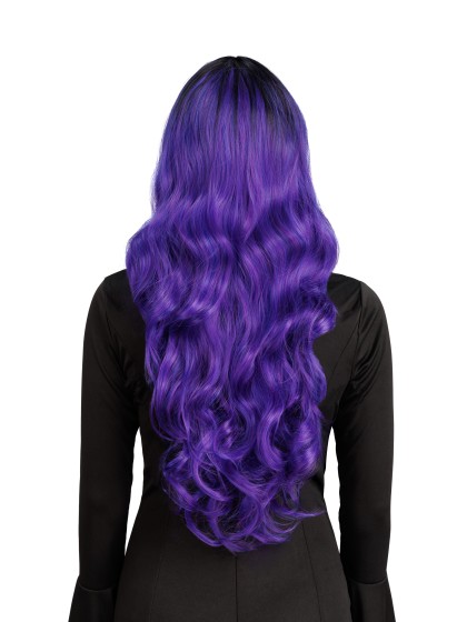 PERRUQUE DE SORCIERE GLAMOUR CHEVEUX VIOLET OMBRE 65CM