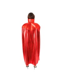 SHINY RED DEVIL CAPE ONE SIZE - 140CM
