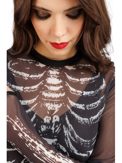 TOP MESH SKELETT XL