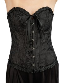 KORSETT BUSTIER SCHWARZ L