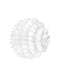 SET 2 BOULES ALVEOLEES BLANC 15CM