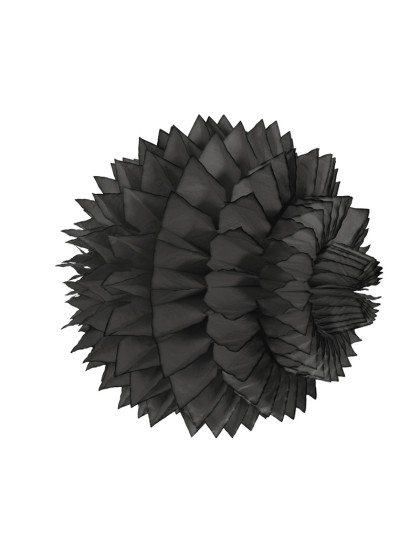 SET 2 BOULES ALVEOLEES NOIR 15CM