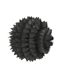SET 2 BOULES ALVEOLEES NOIR 15CM