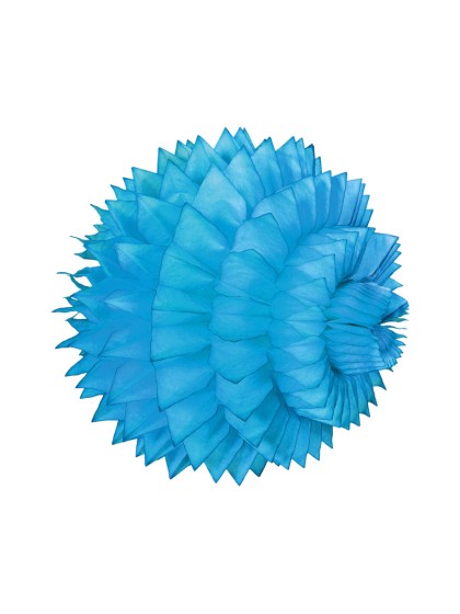 SET 2 BOULES ALVEOLEES TURQUOISE 15CM