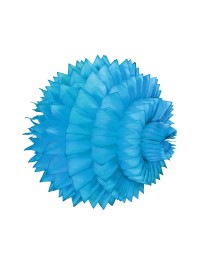 SET 2 BOULES ALVEOLEES TURQUOISE 15CM