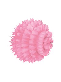 SET 2 BOULES ALVEOLEES ROSE PASTEL 15CM