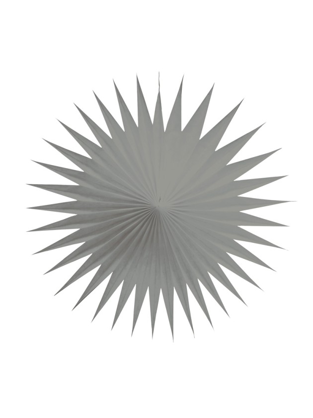 SET DE 3 EVENTAILS GRIS 17CM