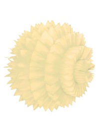 BOULE ALVEOLEE IVOIRE 25CM