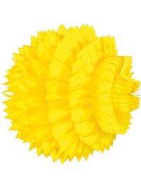 BOULE ALVEOLEE JAUNE 25CM