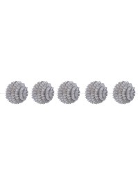 GARLAND 5 SPIKY BALLS GREY  DIA 10CM /150CM
