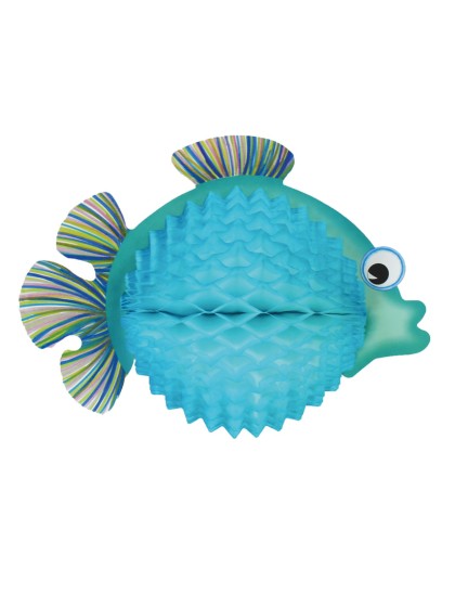 TURQUOISE FISH 33CM
