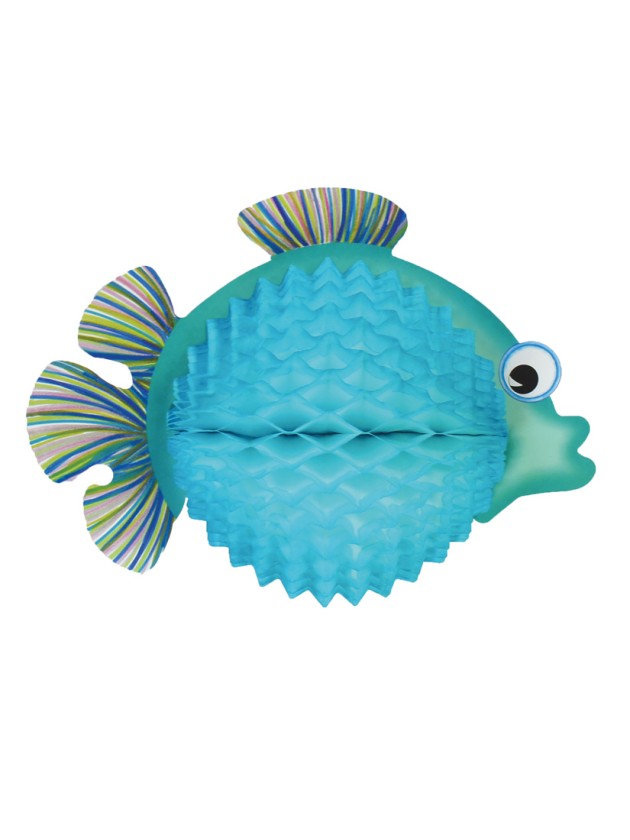 TURQUOISE FISH 33CM