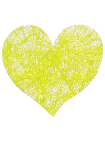 BAG OF 100 LIME GREEN HEARTS ROMANCE TO DISPERSE 4CM