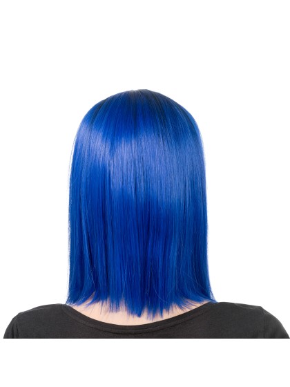 AYA BLUE AND BLACK HAIR WIG 40CM