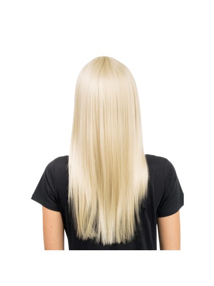 PERRUQUE RIHANNA CHEVEUX LONGS BLOND AVEC FRANGE 58CM