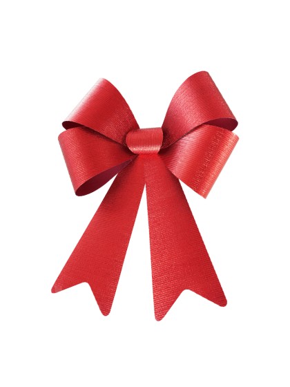 1 NOEUD ROUGE BRILLANT MAXI 50.8CM X 66CM