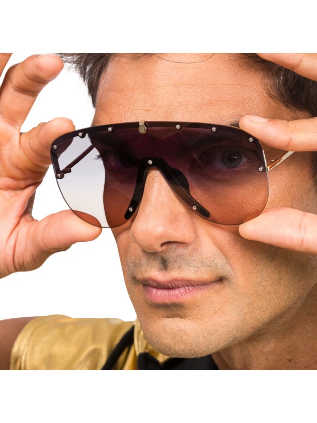 BRILLE RAPPER GETONTE GLASER 14,5 CM x 13,7 CM x 7 CM