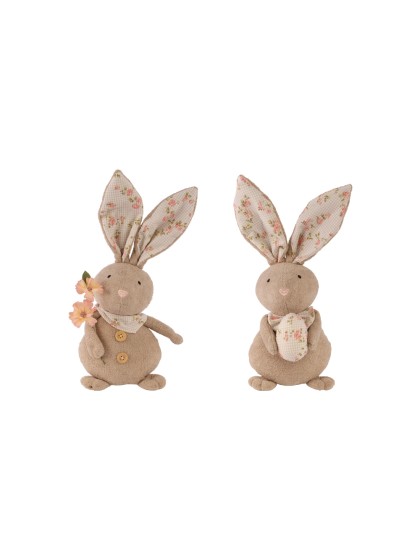 HASE EPONGE LIBERTY-STOFF JO 2 ASSORTIS 16CM X 13CM X 37CM