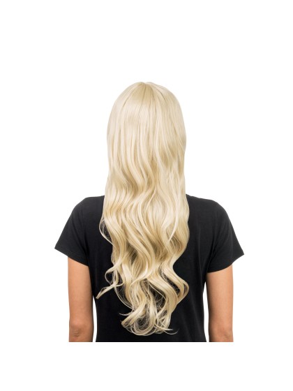 PERÜCKE JENNA HAAR LONGS BLOND MIT FRANSEN 55CM