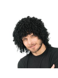 PERÜCKE CURLY HAAR SCHWARZ 35CM