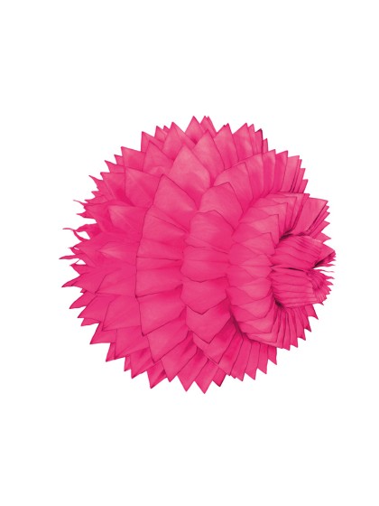 SET 2 KUGELN WABENFÖRMIG FUCHSIA 15CM
