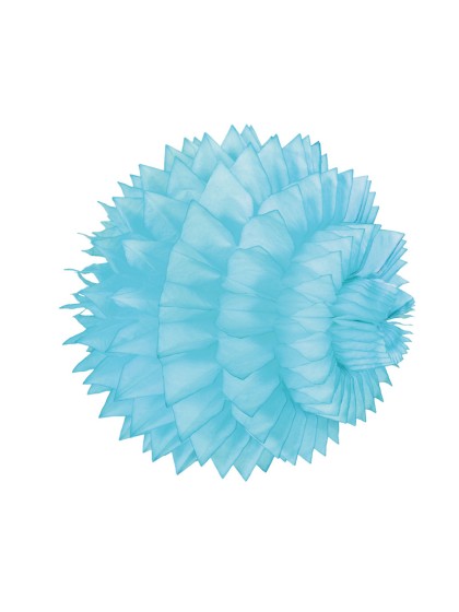 SET 2 KUGELN WABENFÖRMIG BLAU CIEL 15CM