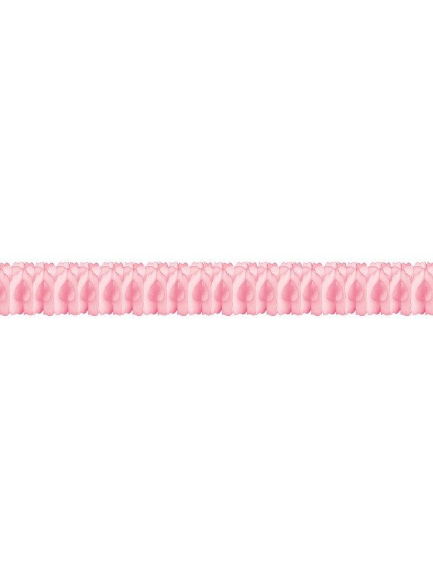 GUIRLANDE DECO ROSE PASTEL 3M