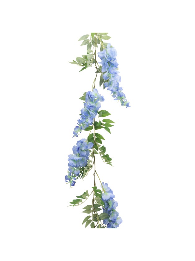 GIRLANDE GLYZINIE BLAU 180CM X 28CM X 9CM