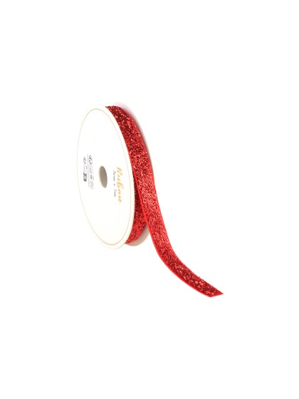 BAND PAILLETTE ROT 10MM X 3M