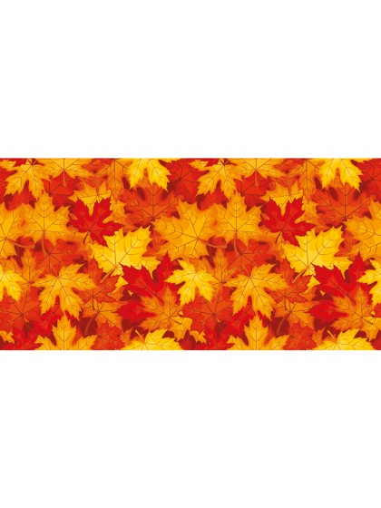 CHEMIN DE TABLE ROMANCE FEUILLES AUTOMNE PHOTOPRINT 30CM X 5M