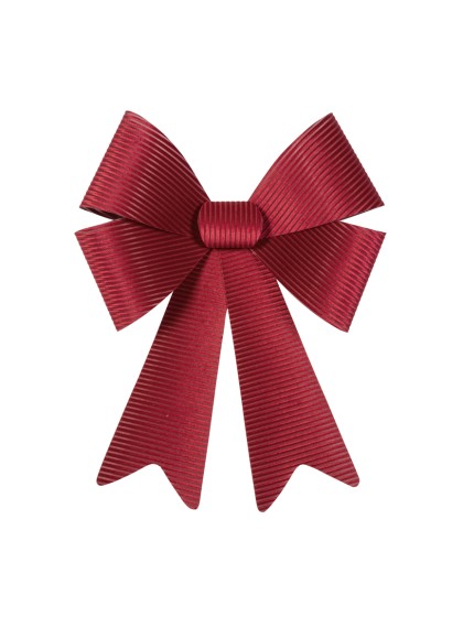 1 MAXI BURGUNDY CORDUROY VELVET BOW 50.8CM X 66CM
