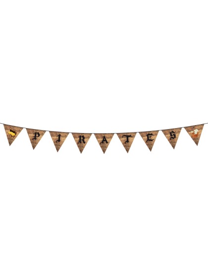 GUIRLANDE FANIONS THEME PIRATES 4M