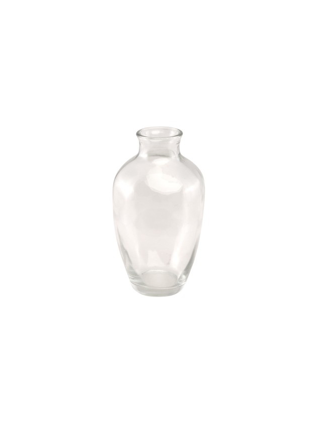 VASE GLAS HERA TRANSPARENT 7CM X 7CM X 12.5CM