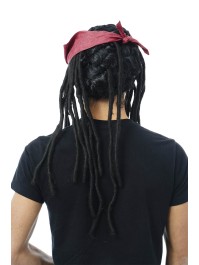 WIG WITH PIRATE SCARF HAIR AND JEWELRY 