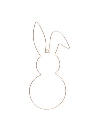 LAPIN METAL DORE A SUSPENDRE 25CM X 0.4CM X 59CM