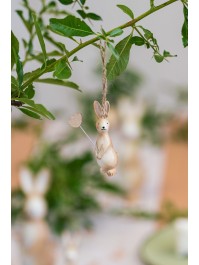 LAPIN RESINE A SUSP 2.5CM X 3CM X 8CM