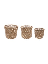 SET 3 BAMBOO BASKETS DIA 20CM X 22CM/DIA 19CM X 20CM/DIA 15CM X 17CM