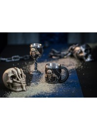 MUG RESINE SQUELETTE PRISONNIER DIA 9.5CM X 10CM