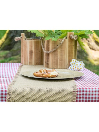 RUBAN JUTE TRESSE NATUREL 10CM X 3M