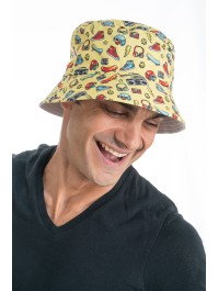 90’S YELLOW BUCKET HAT ONE SIZE