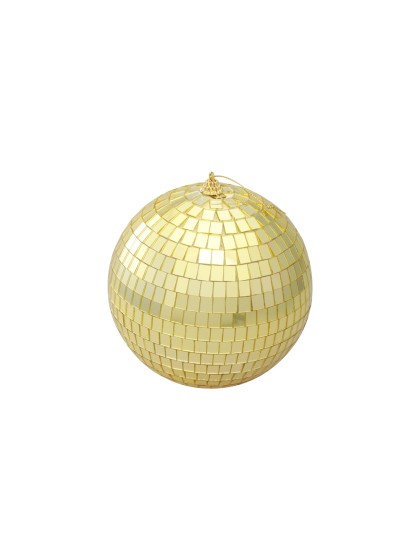 BOULE A FACETTES OR DIA 15CM X16.5CM HT