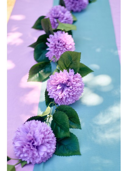 LILAC DAHLIA GARLAND 220CM